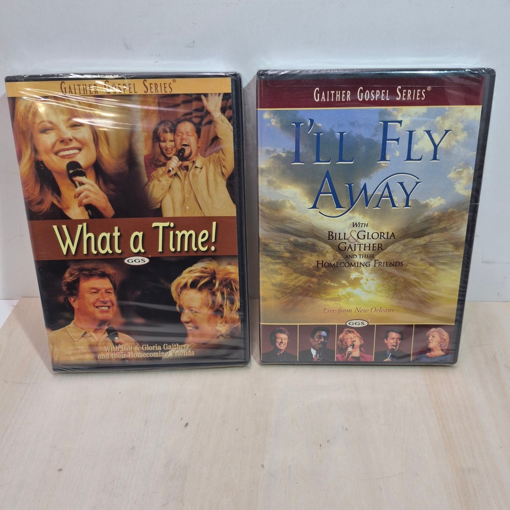 Gaither Gospel Series DVD Lot What a Time & I'll Fly Away Homecoming Friends NEW